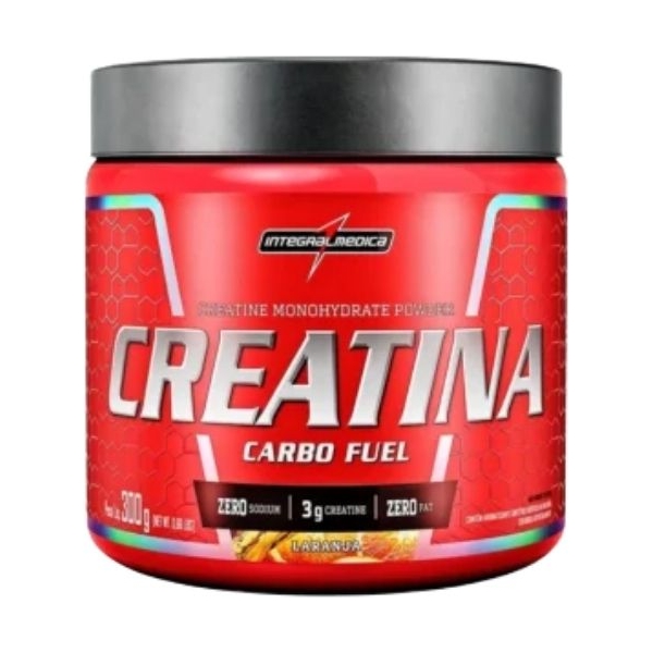 Creatina Mono-hidratada Carbo Fuel 300g – 48 Doses – Sabor Laranja