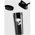Coqueteleira Shaker Caveira Preta 700ml com Rede - Imagem 2
