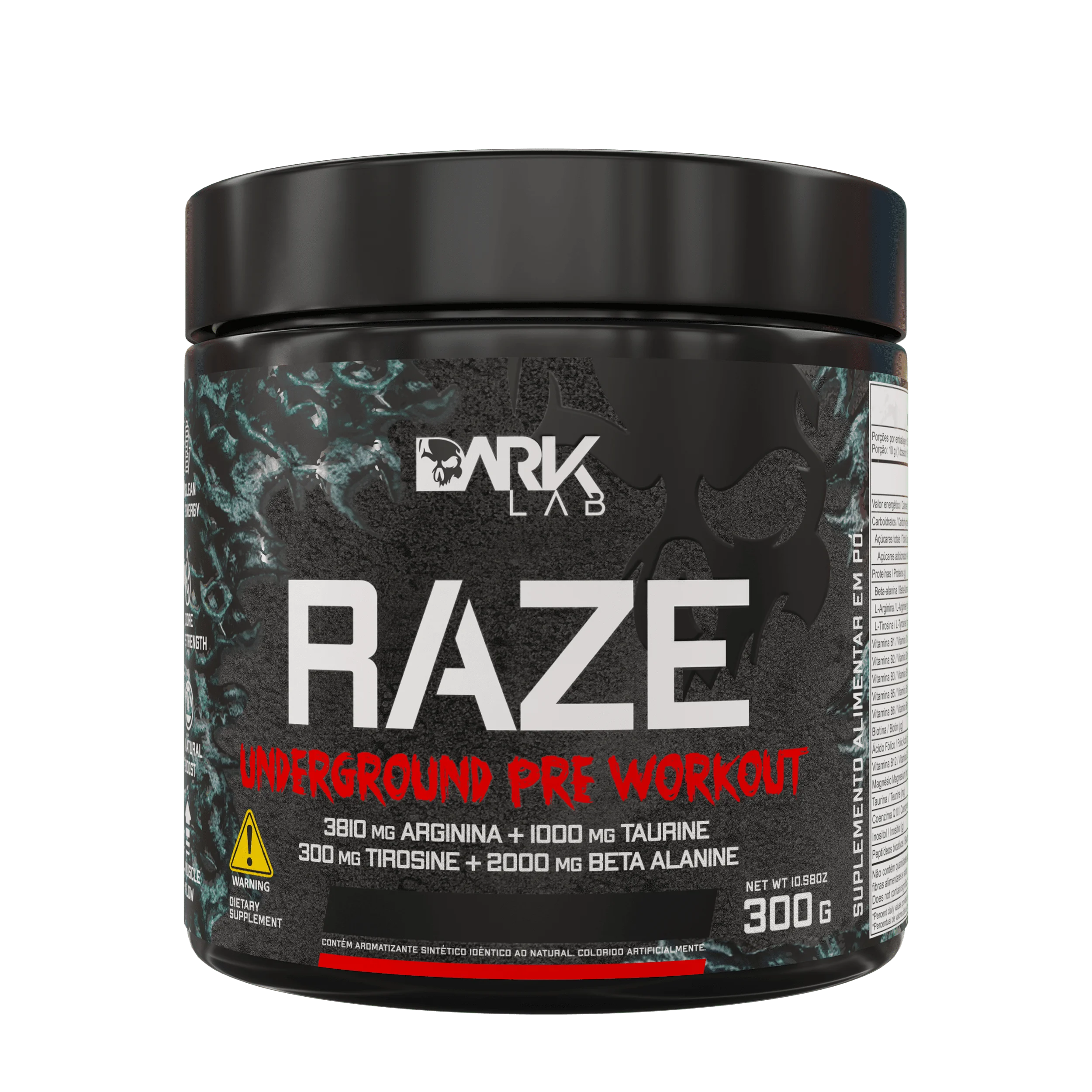 kf-Ae366b3752f1c4607a821bc318131a665N Pré-Treino Raze Underground Pre Workout 300g - Imagem 1