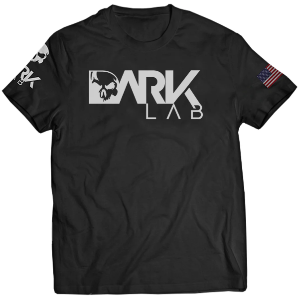 Camiseta Para Treino Preta DRY-FIT Dark Lab - Camisa Academia, Fitness, Musculação, Dry Fit