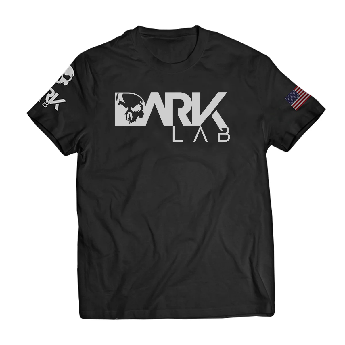 kf-A428510d7f32b4ffa8612d24c9a1bd626g Camiseta Para Treino Preta DRY-FIT Dark Lab - Camisa Academia, Fitness, Musculação, Dry Fit - Imagem 1