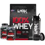 DARK LAB - KIT 100% Whey Refil 900g Dark Mamba + Multivitamin 60 Capsulas + Coqueteleira Premium 700ml - Dark Lab